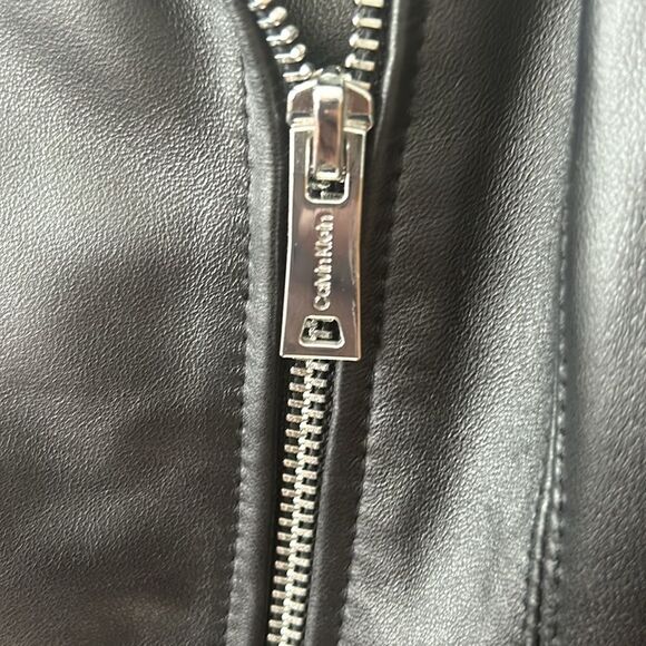 Women’s Calvin Klein Leather Jacket - Picture 3 of 8